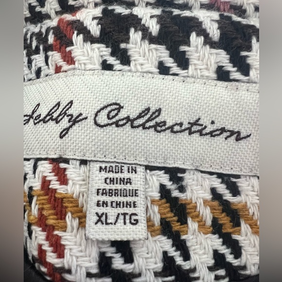 Sebby Collection Jacket- White/Black Multi with Pockets - Size XL - Picture 6 of 6